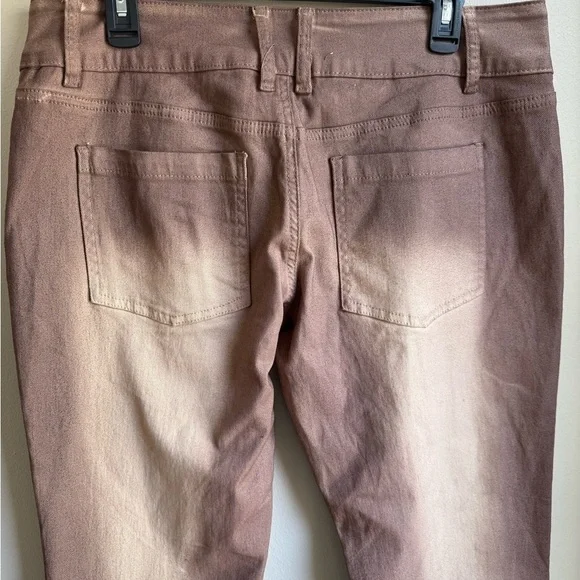 Jaded London Slim Stretch Bootcut Jeans Size W32 Pink/Brown/ Tan - Picture 7 of 9